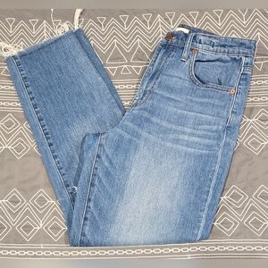Madewell High Rise Slim Crop Boyjean Size 27